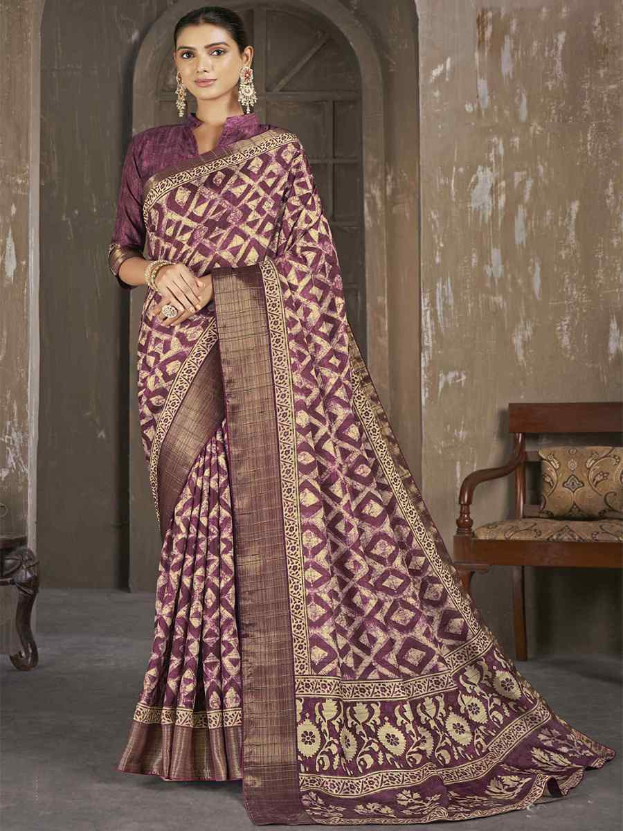 Multi Soft Lenny Heavy Base Printed Festival Casual Contemporary Saree