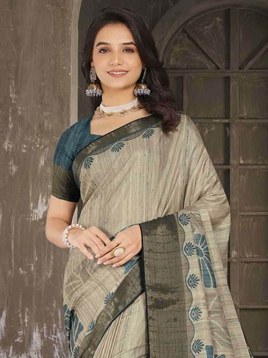 Multi Soft Lenny Heavy Base Printed Festival Casual Contemporary Saree