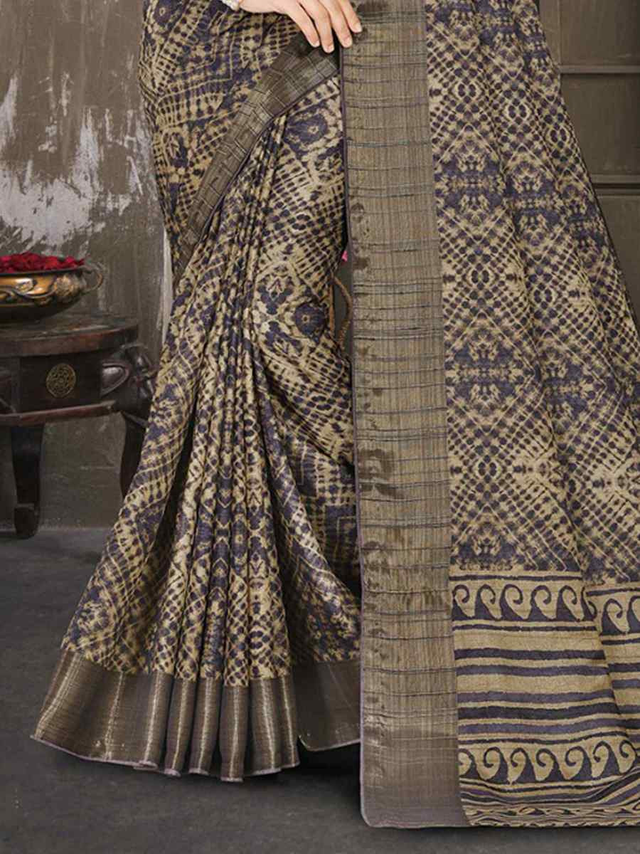 Multi Soft Lenny Heavy Base Printed Festival Casual Contemporary Saree