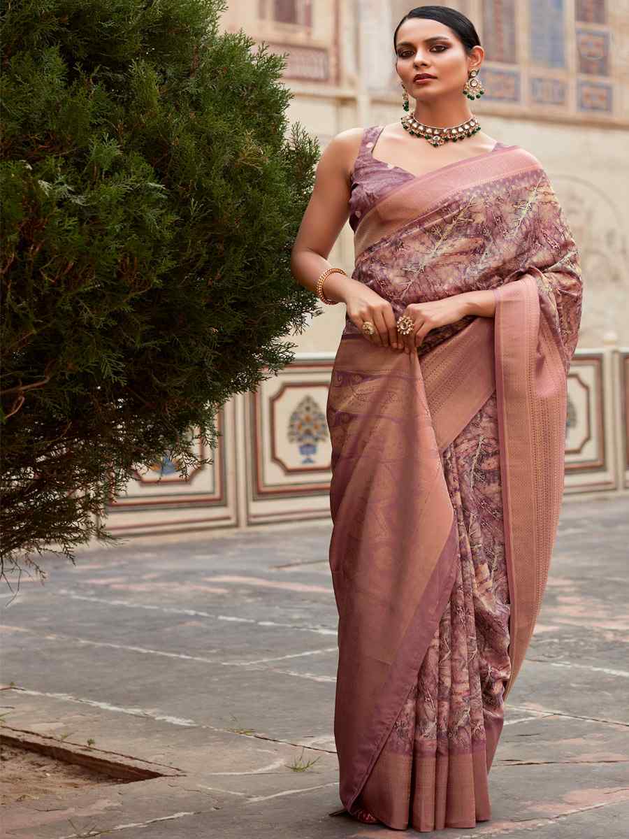 Multi Soft Tissue Silk  Handwoven Festival Casual Heavy Border Saree