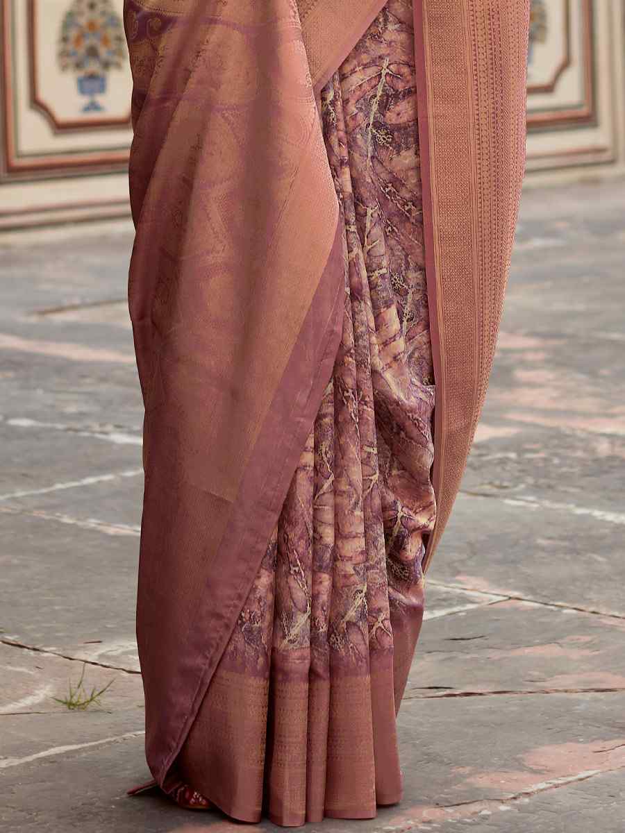 Multi Soft Tissue Silk  Handwoven Festival Casual Heavy Border Saree