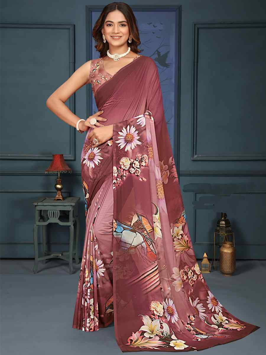 Multi Soft Weightless Printed Festival Casual Contemporary Saree