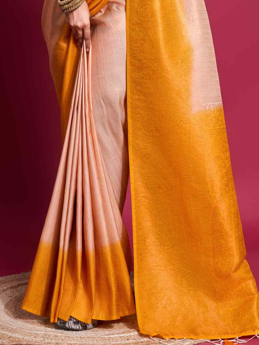 Multi Soft Zari Handwoven Festival Wedding Heavy Border Saree