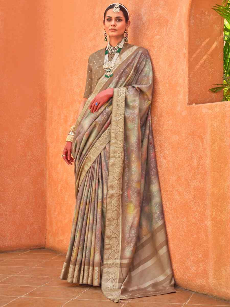 Multi Super Silk Handwoven Festival Wedding Heavy Border Saree