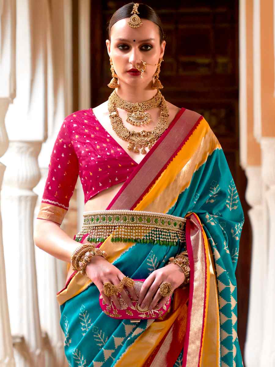 Buy KRINA Women's Present Banarasi Soft Lichi Silk Saree For Beautiful Heavy  Rich Pallu Or Contrast Zari Woven Border Work Kanjivaram Style Silk Saree  for Wedding Collection With Soft Lichi Blouse Piece