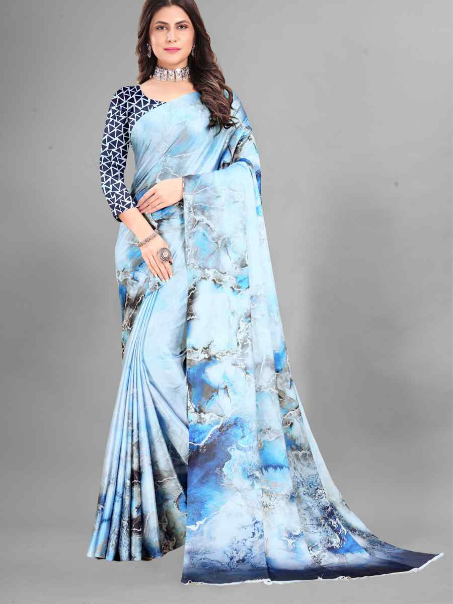 Multi Tussar Silk Printed Festival Wedding Heavy Border Saree