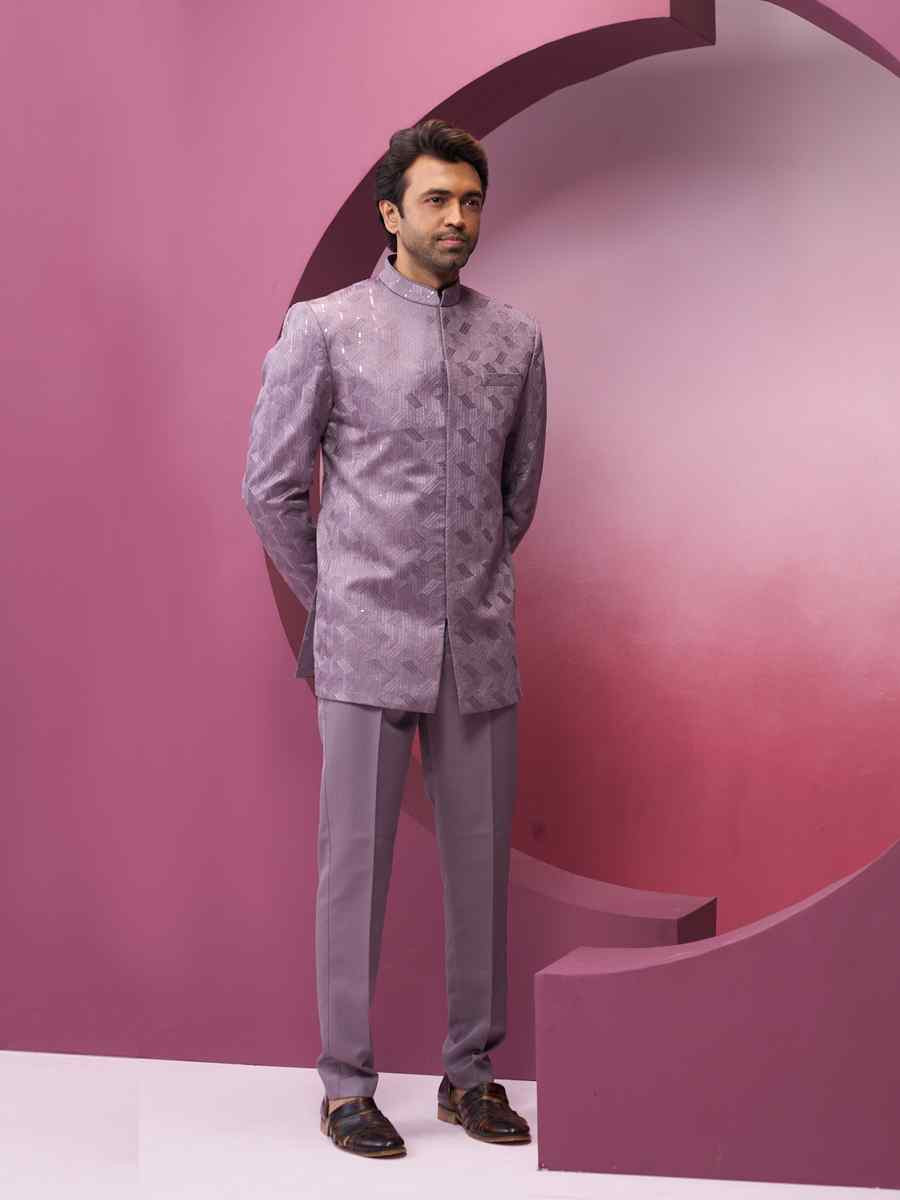 Onion Silk Embroidered Party Wedding Kurta