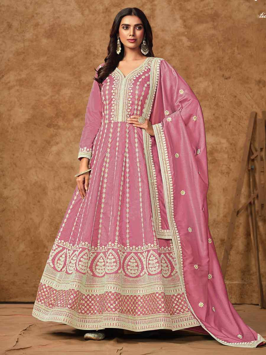 Pink Dolla Slik Embroidered Festival Casual Gown