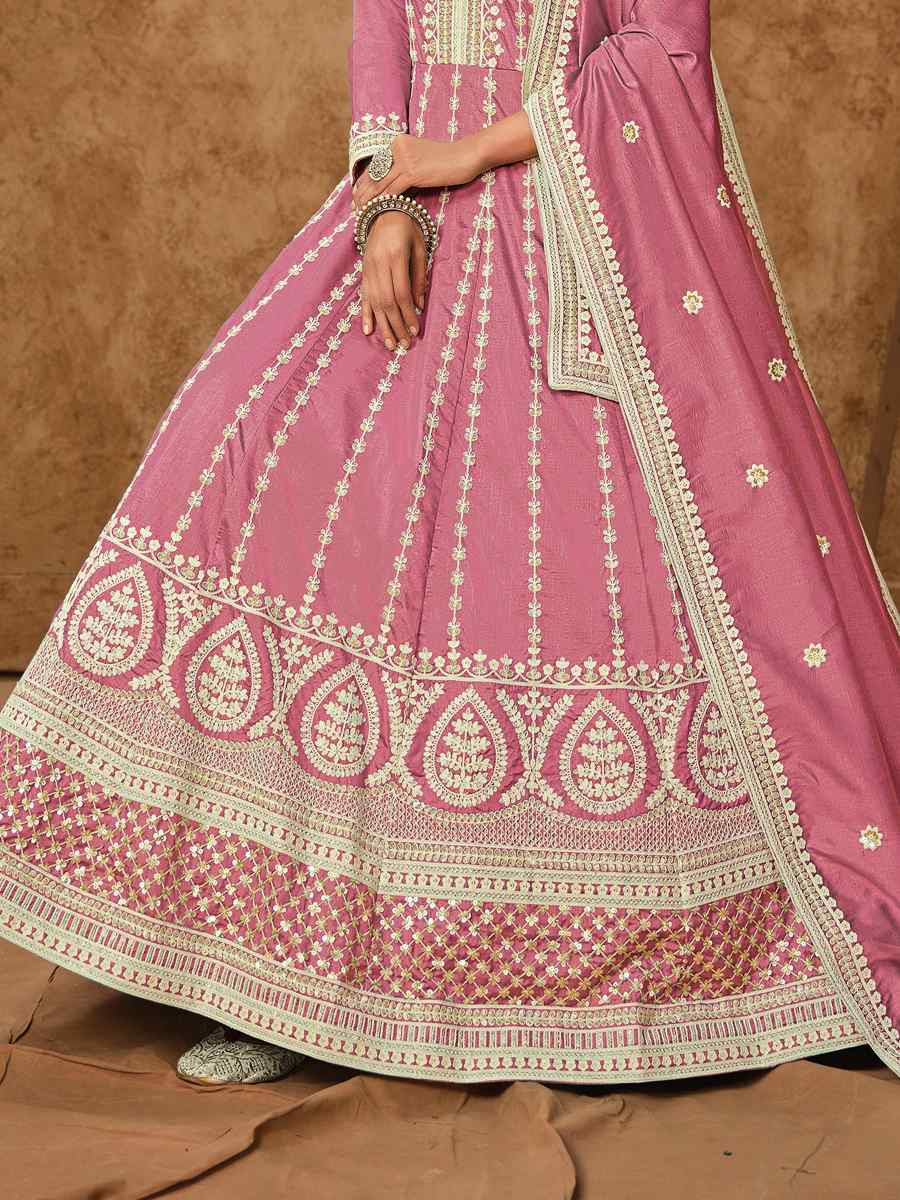 Pink Dolla Slik Embroidered Festival Casual Gown