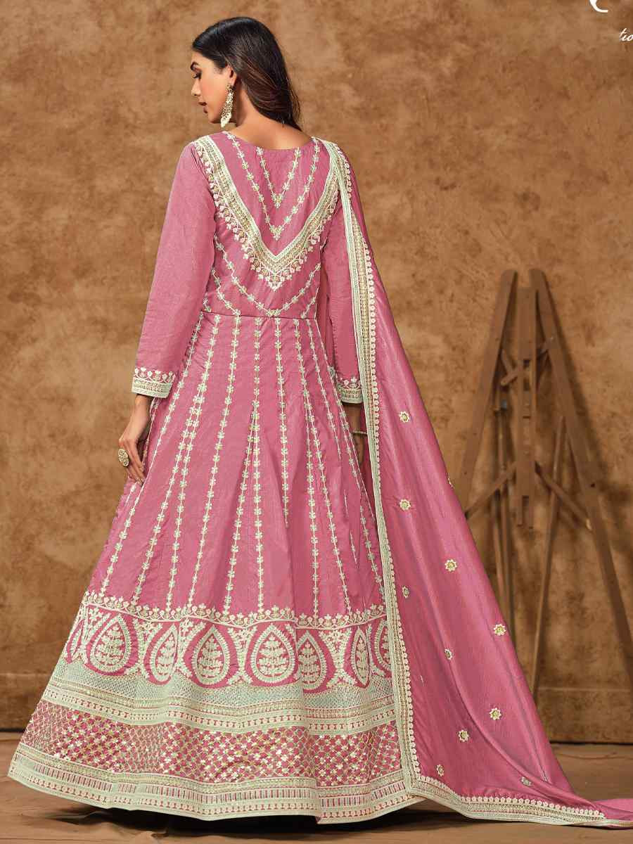 Pink Dolla Slik Embroidered Festival Casual Gown