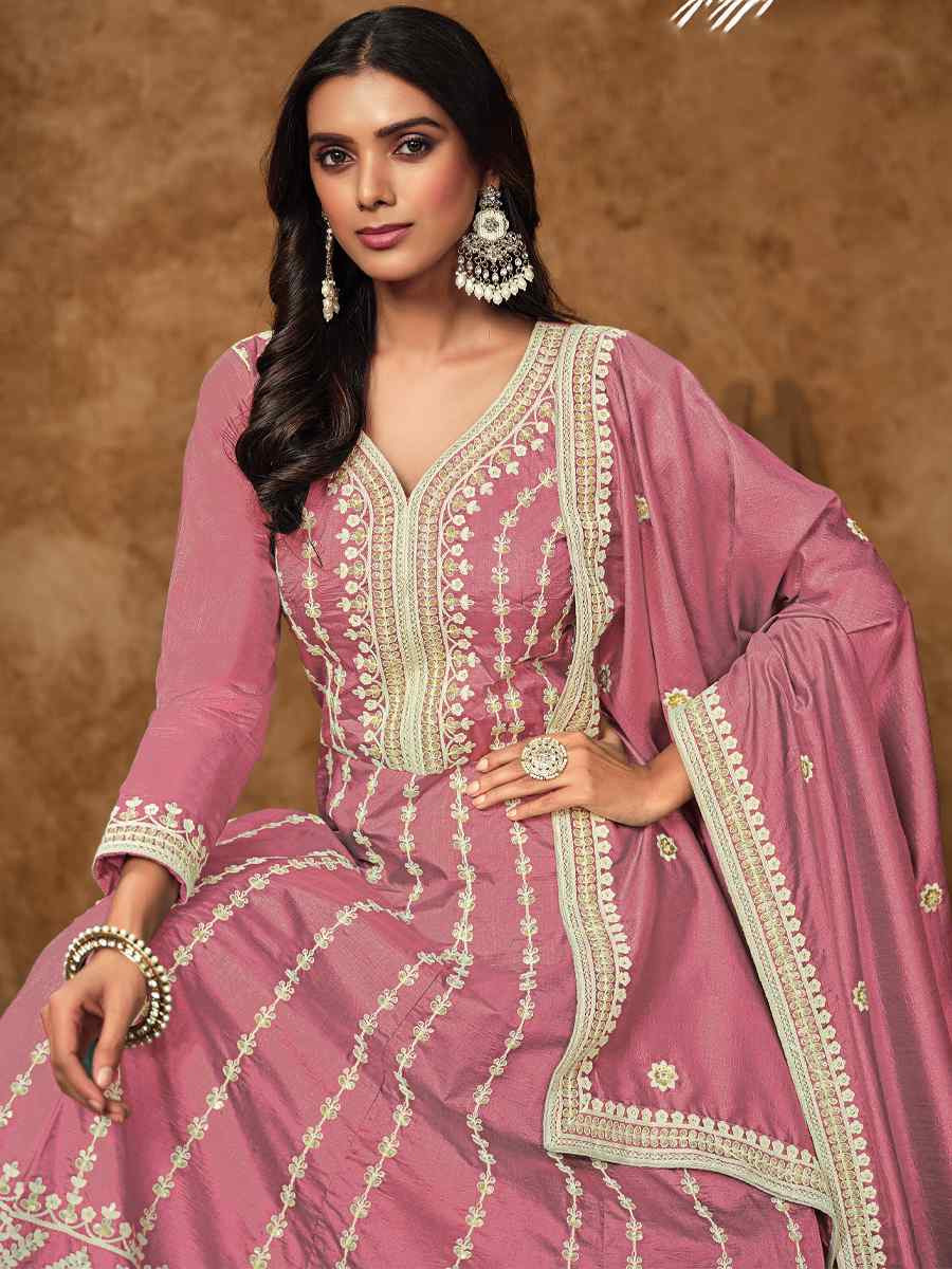 Pink Dolla Slik Embroidered Festival Casual Gown