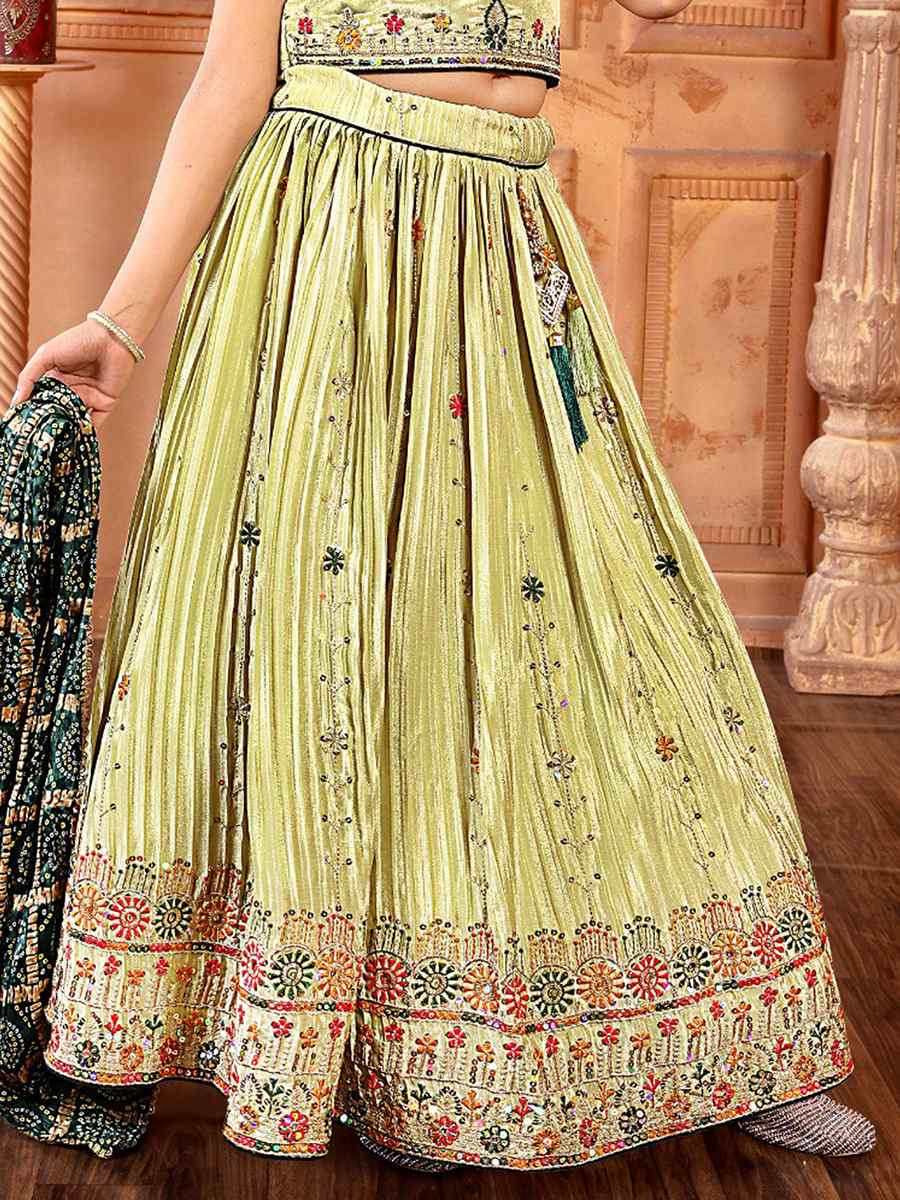 Pista Chinon Embroidered Wedding Festival Lehengas Girls Wear