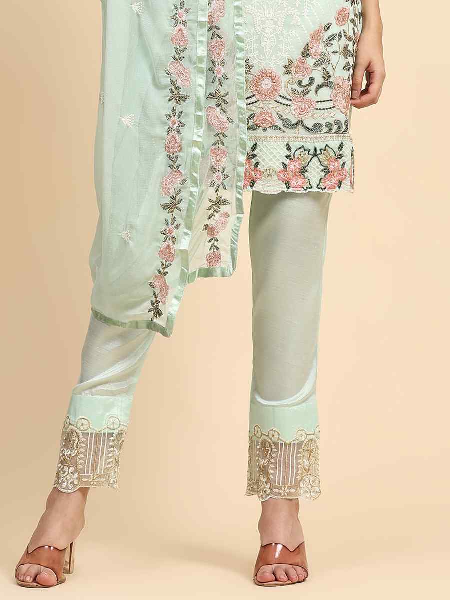 Pure Cotton Salwar Kameez Dupatta Blue Sequinned Detail Straight Kurta With  Trousers & Dupatta Kurti With Pants Indian Ethnic Dress - Etsy