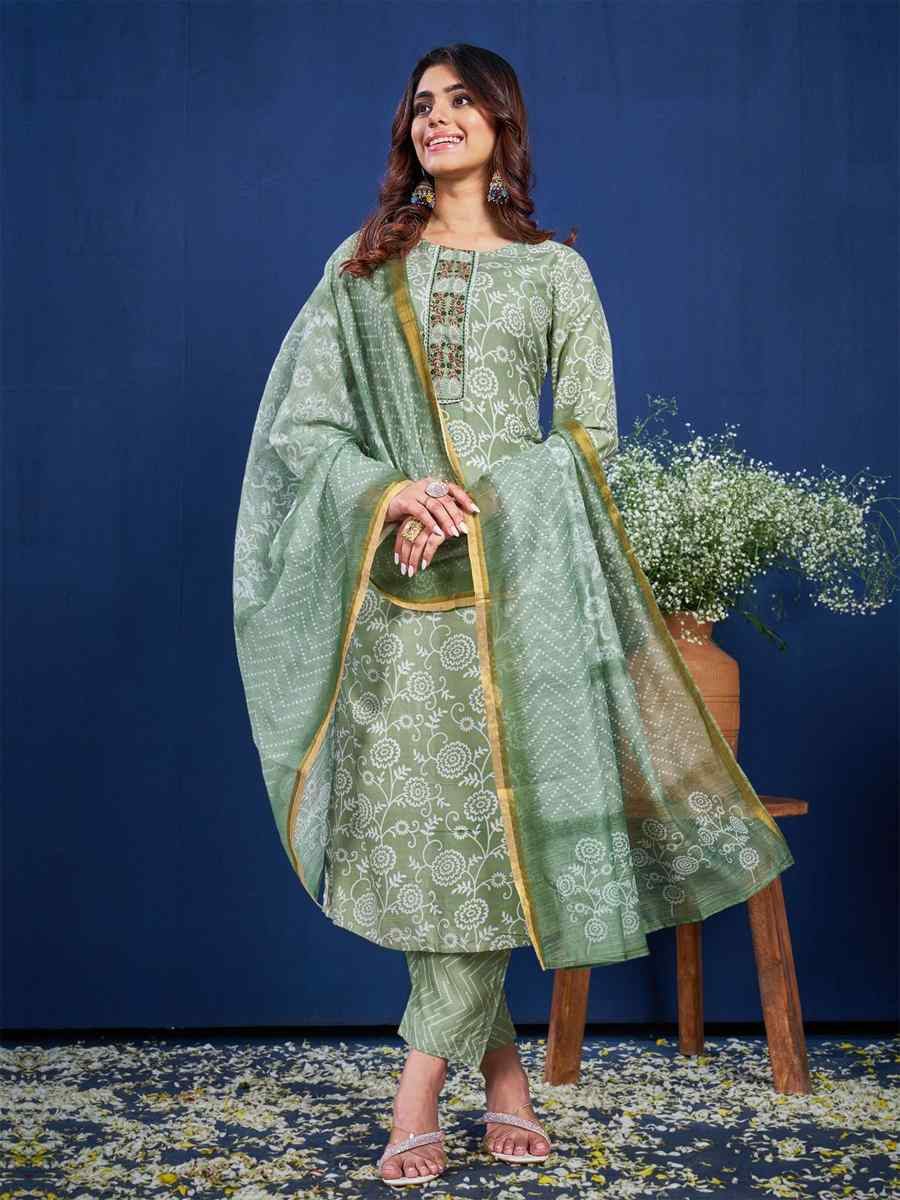 Pista Rayon Printed Casual Festival Ready Pant Salwar Kameez