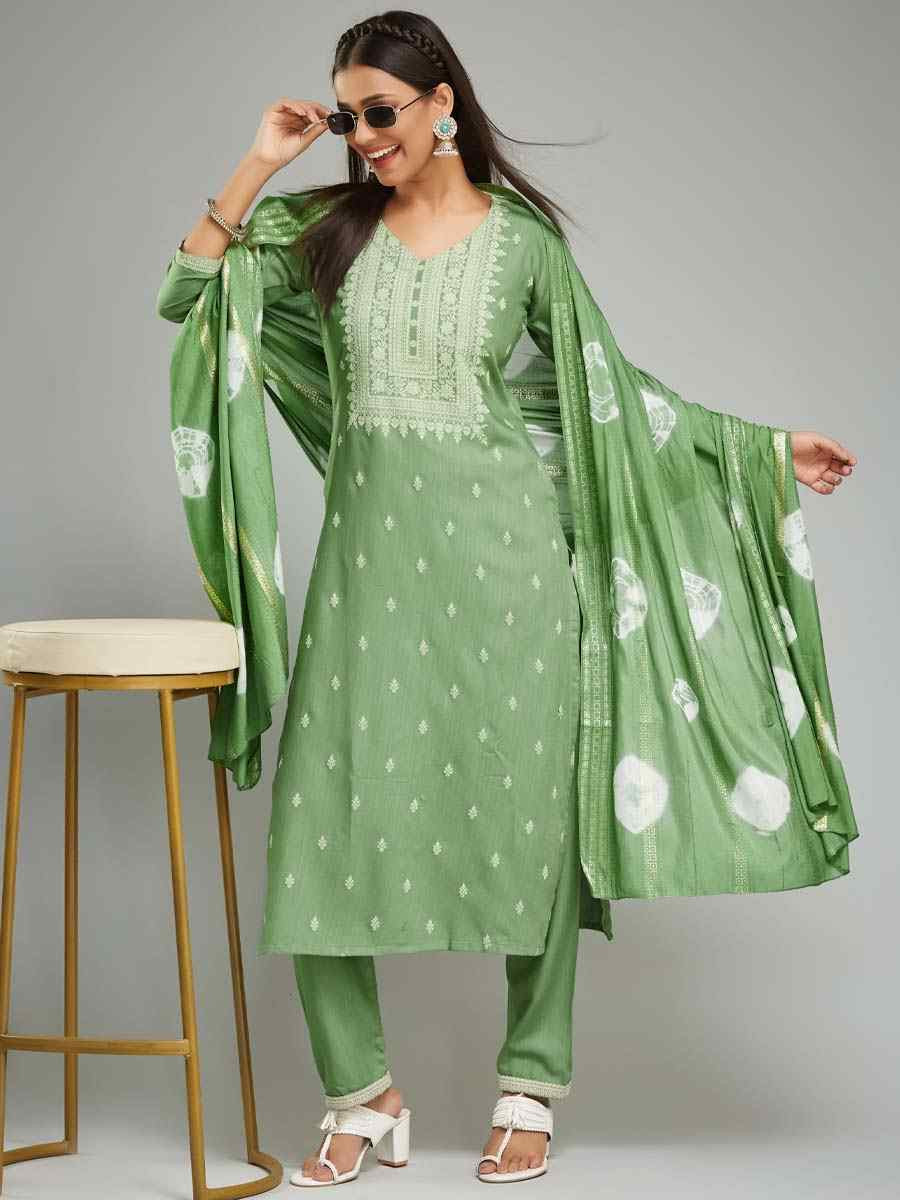 Pista Viscose Rayon Printed Festival Casual Ready Pant Salwar Kameez