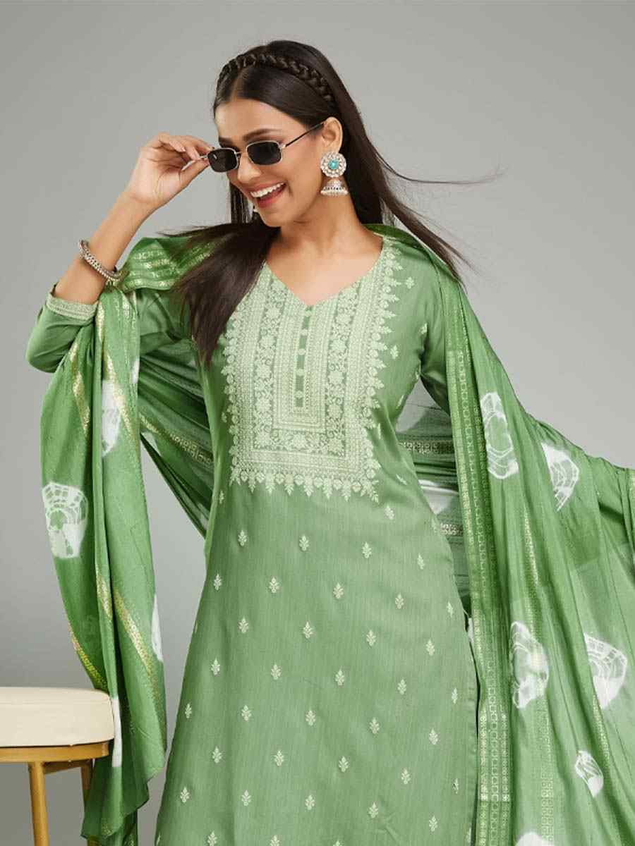 Pista Viscose Rayon Printed Festival Casual Ready Pant Salwar Kameez