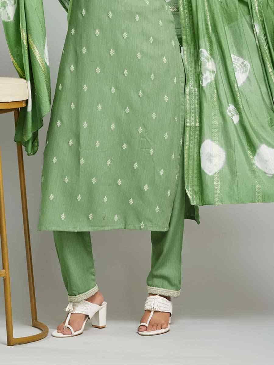 Pista Viscose Rayon Printed Festival Casual Ready Pant Salwar Kameez