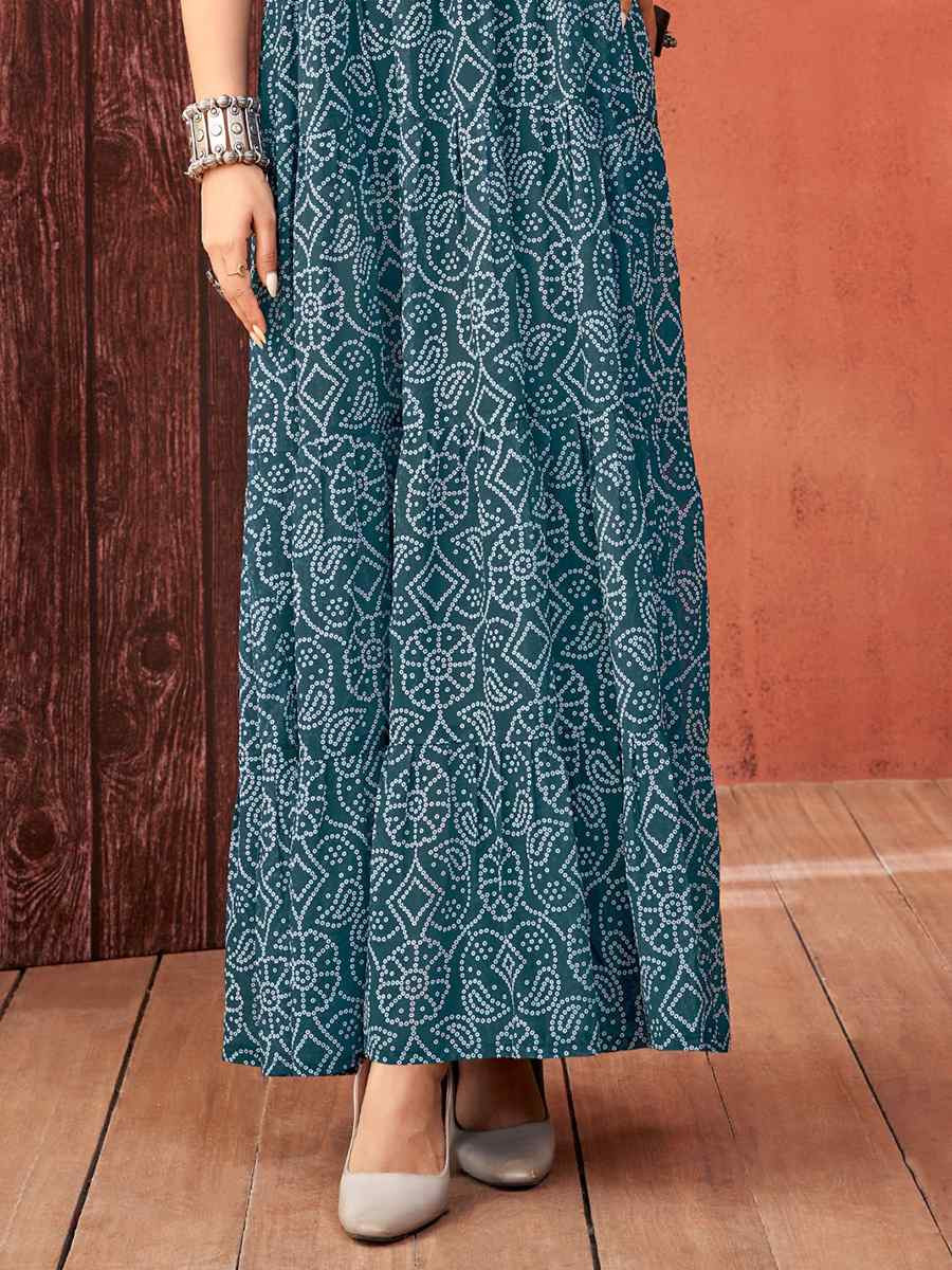 Rama Faux Blooming Georgette Printed Festival Casual Gown