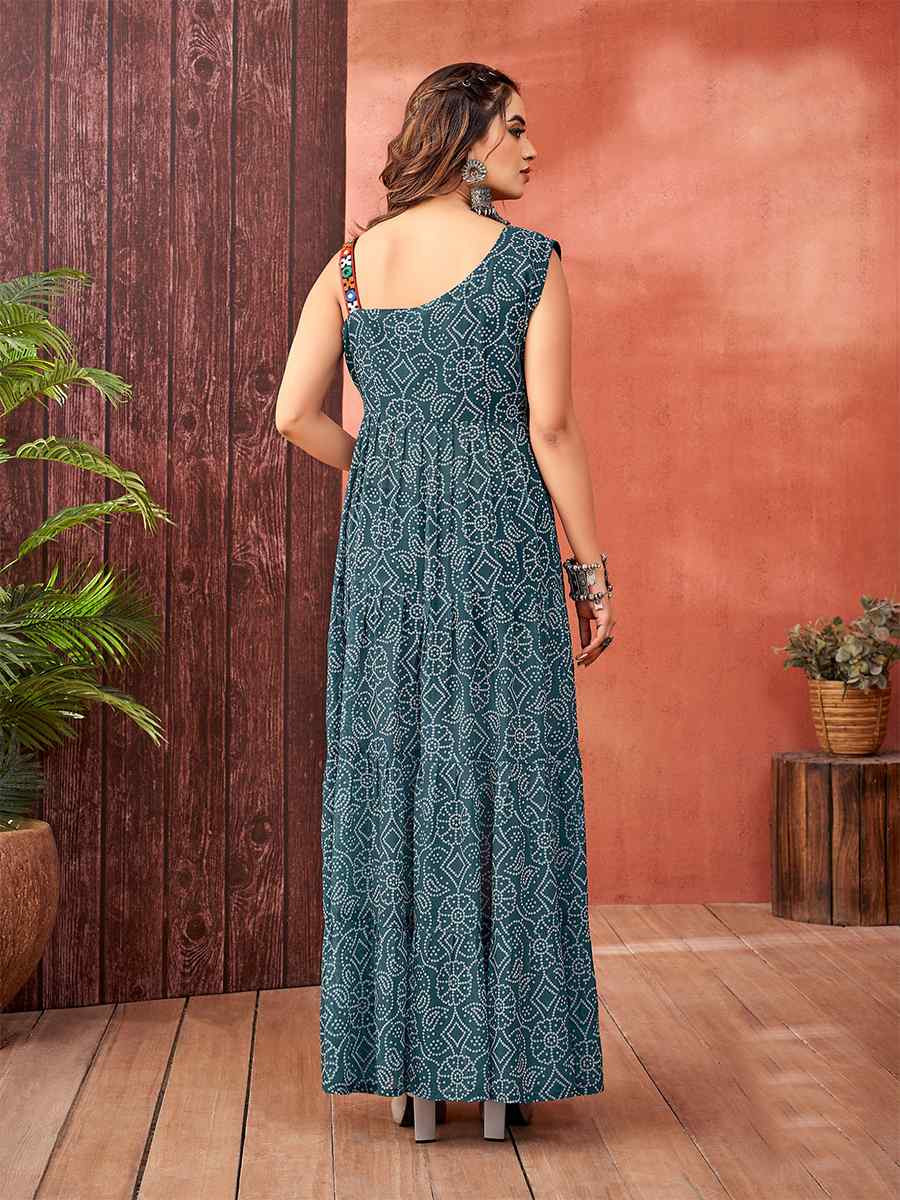 Rama Faux Blooming Georgette Printed Festival Casual Gown