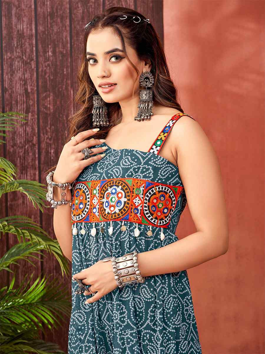 Rama Faux Blooming Georgette Printed Festival Casual Gown