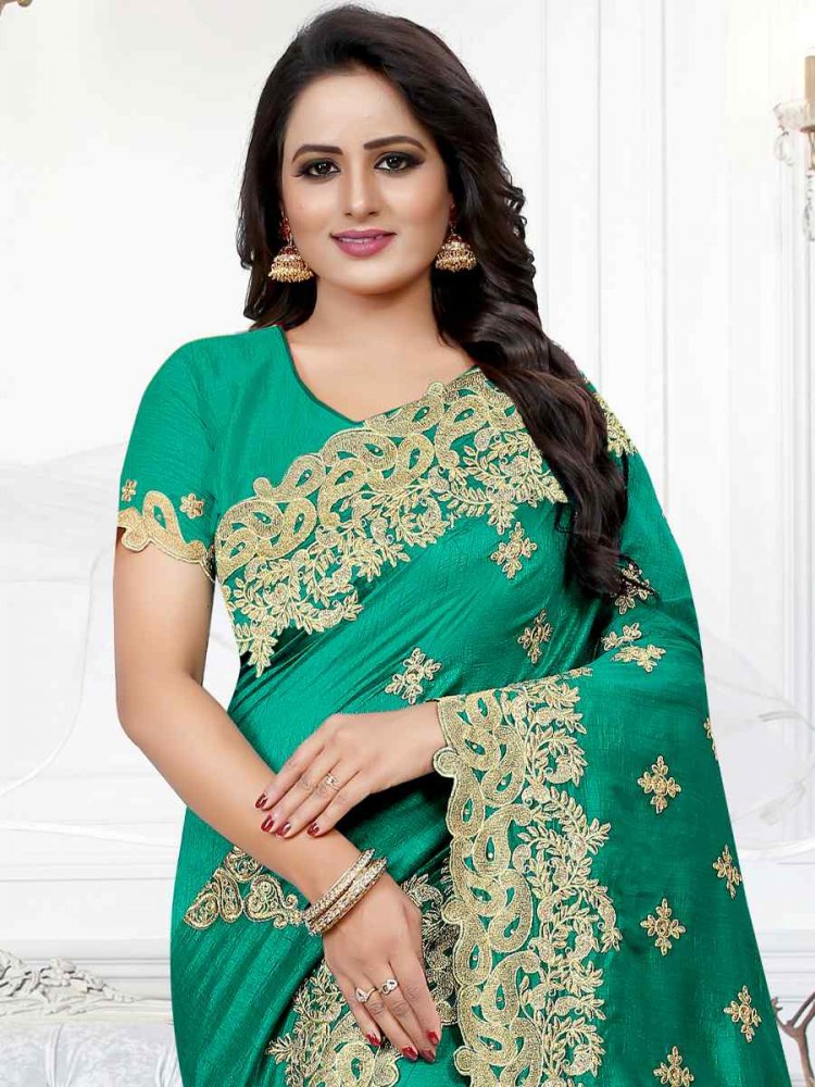 Buy BANARASI PATOLA Handwoven Firozi With Silver Zari Woven Pattu Silk Saree  And Beautiful Silver Zari Tanchui Weave Pattern With Blouse Piece |  Shoppers Stop