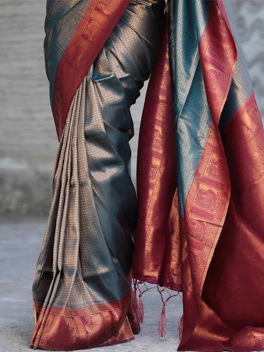 Rama Kubera Pattu Handwoven Casual Festival Heavy Border Saree