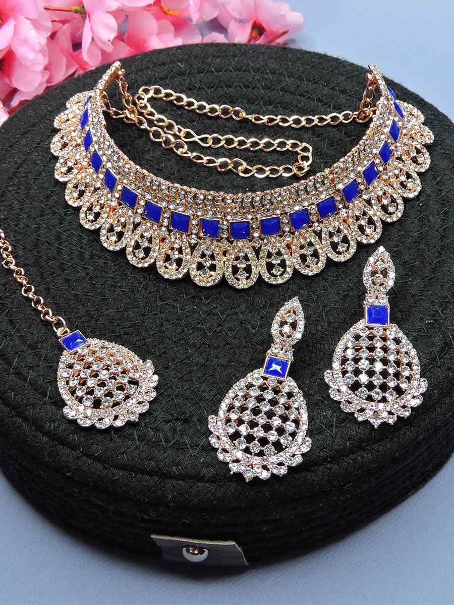 Silver Alloy Festival Wear Kundan Necklace