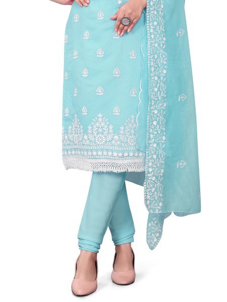 Blue Color Cotton Churidar Salwar Suit – Sulbha Fashions