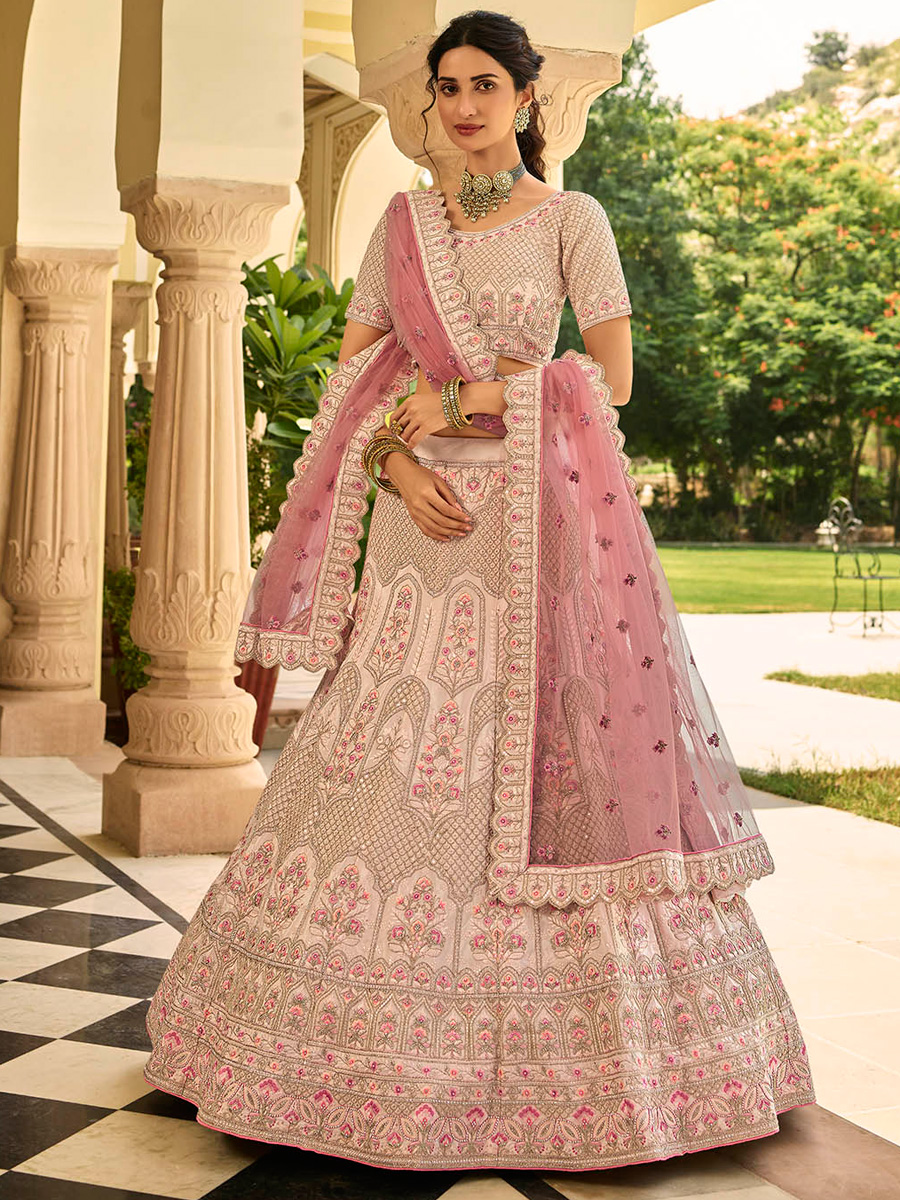 Rose pink bridal outlet lehenga