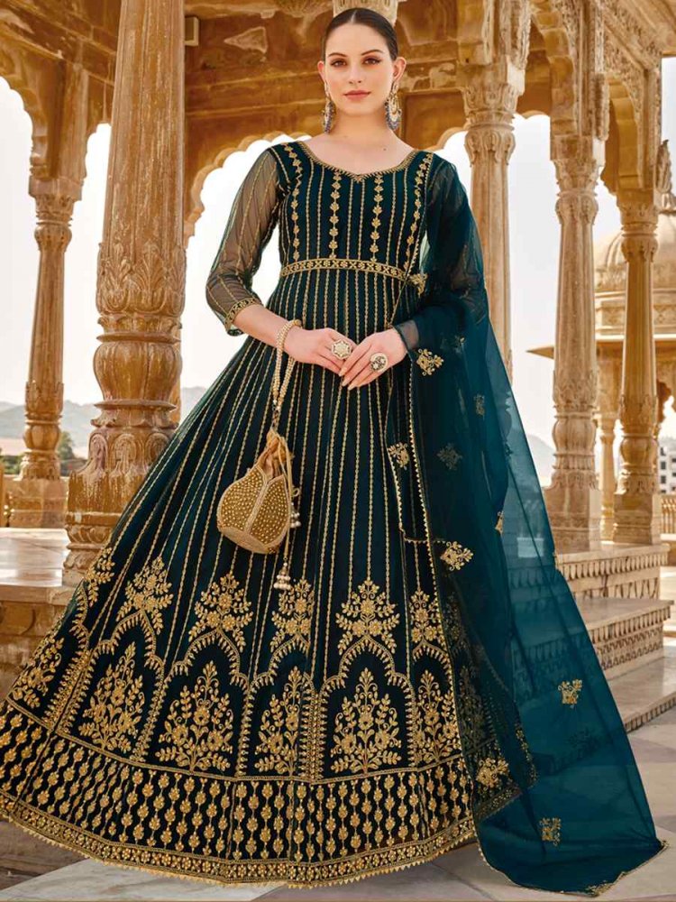 Butterfly Net With Embroidered Diamond WORK salwar suit 102