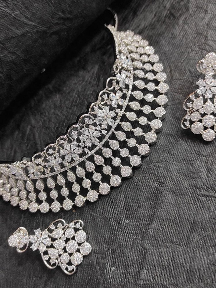 American Diamond Wedding Choker necklace low price