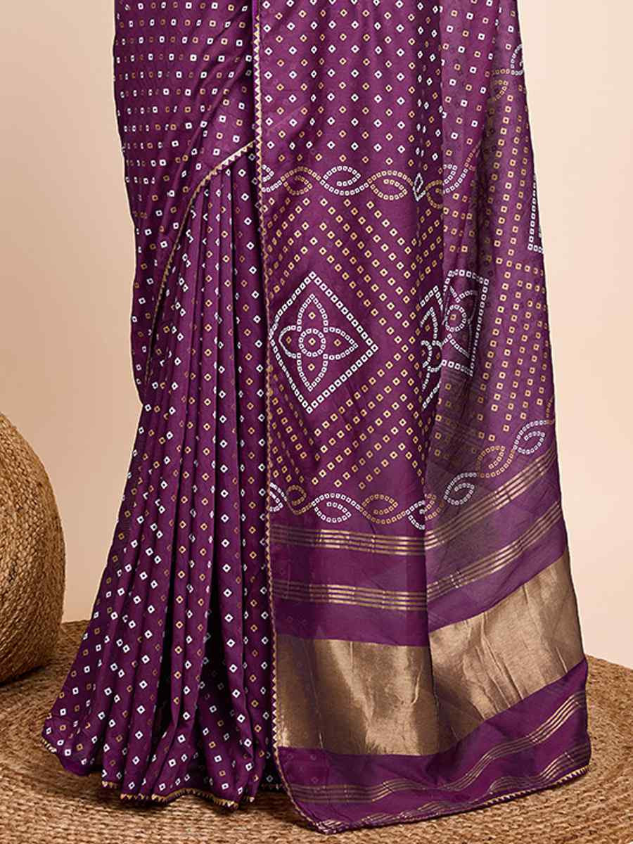 Wine Cotton Silk Handwoven Festival Casual Classic Style Saree